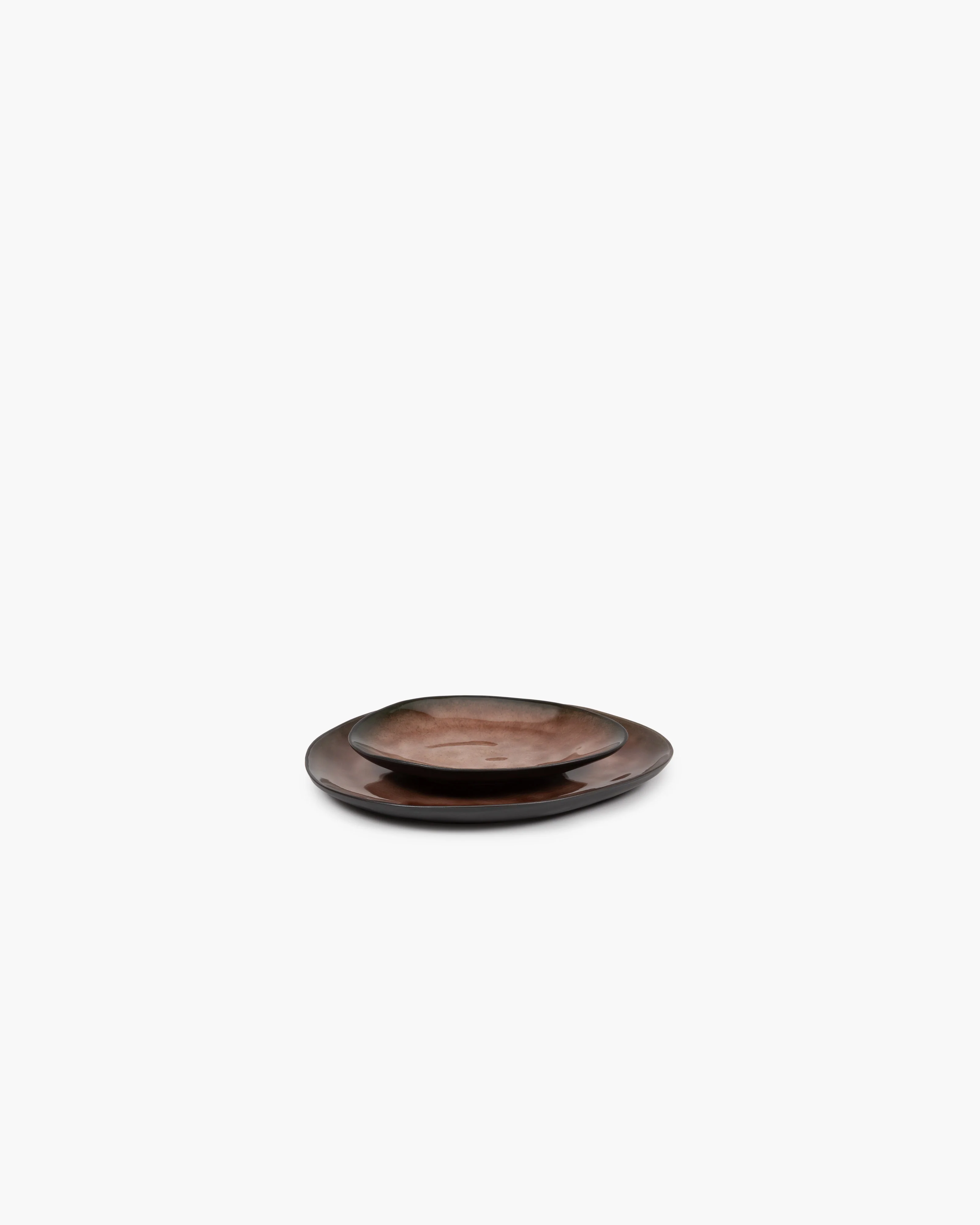 Oval plate M brown Pure - Image 4