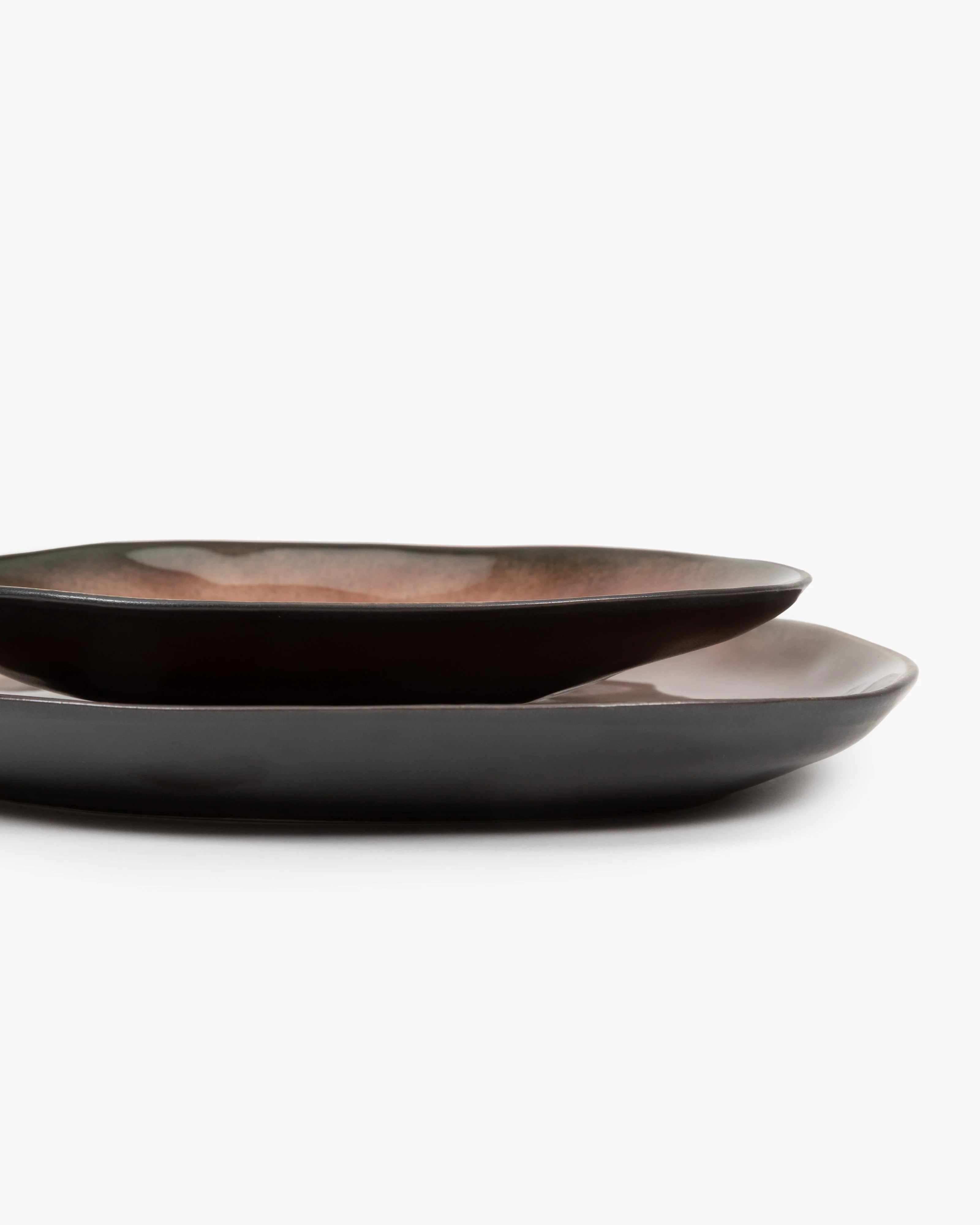 Oval plate S brown Pure - Image 3