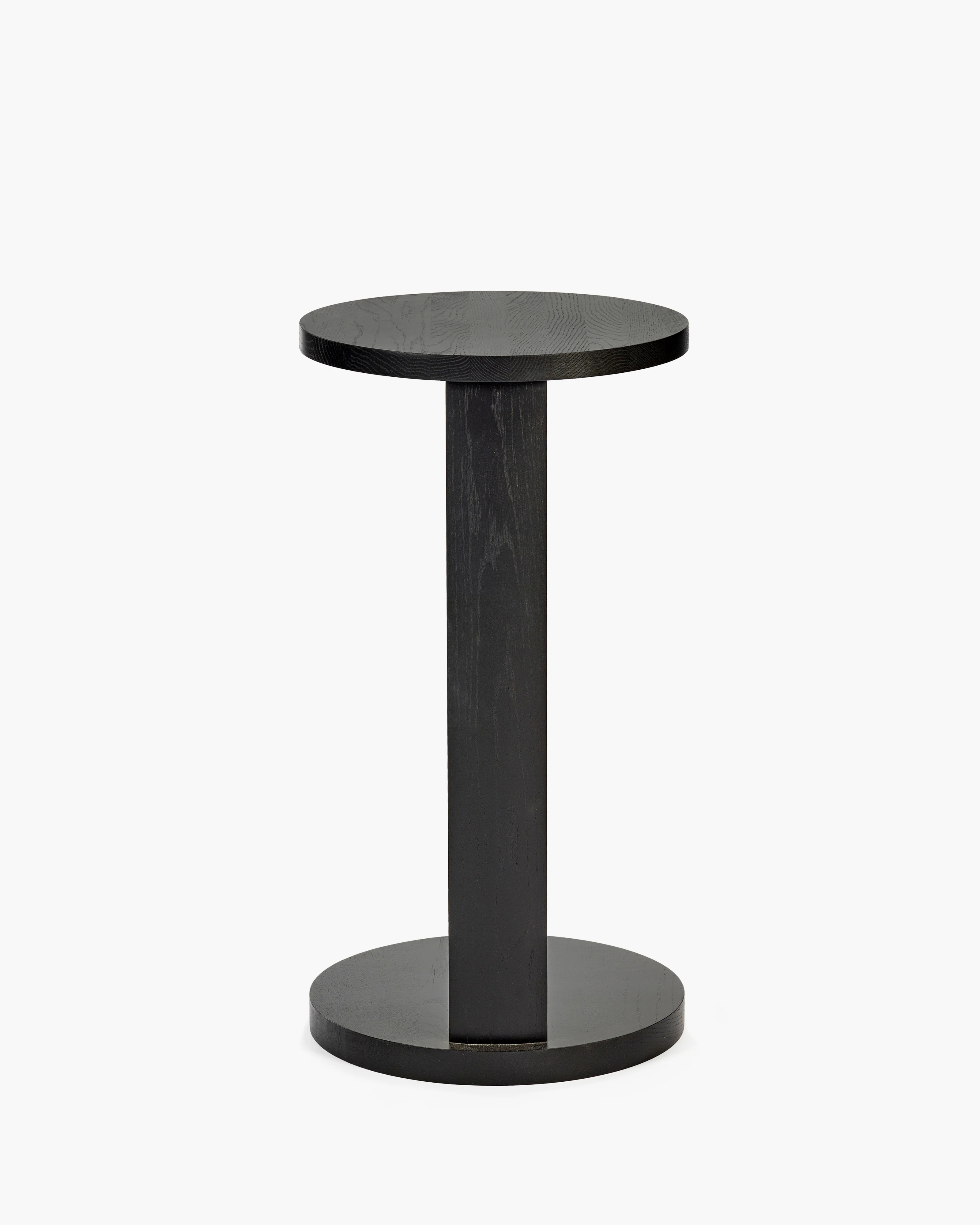 Side table L oak stained black Aura - Image 4