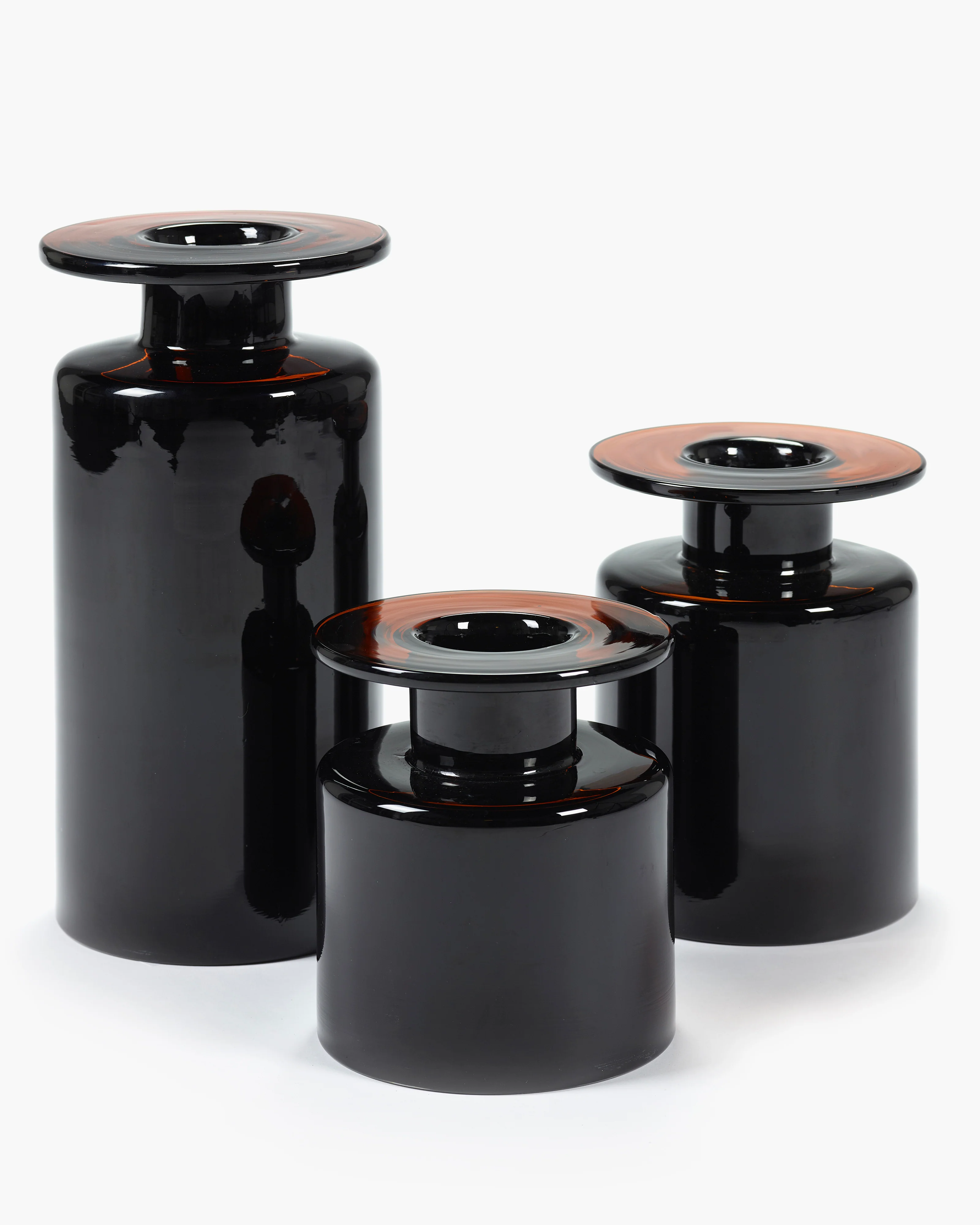 Vase L black/dark brown Wind & fire - Image 3